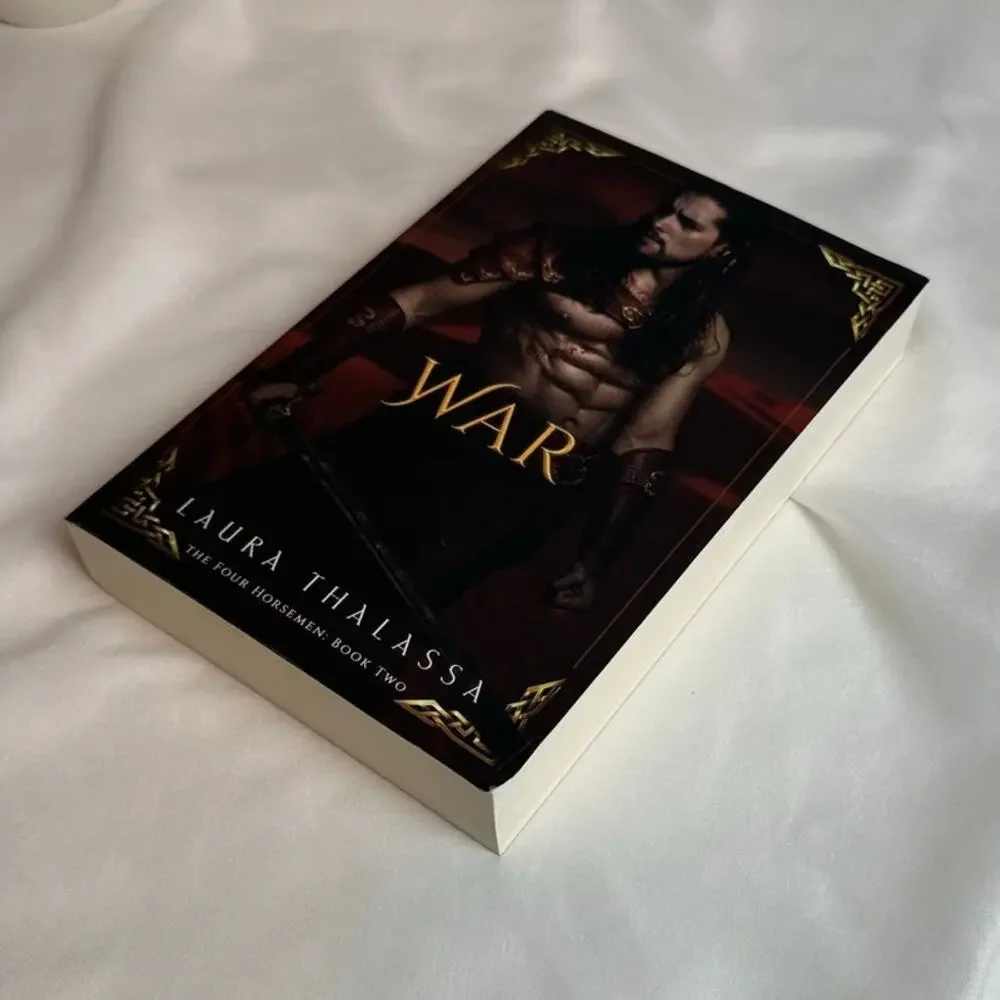 War Laura Thalassa OOP Original Indie Model Cover Paperback Four Horsemen #2